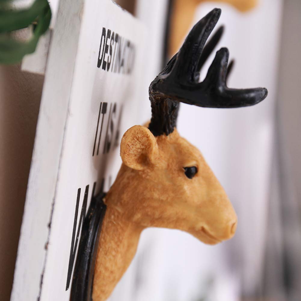 Amazon.co.jp: 鹿の壁掛けトナカイの壁の装飾アートワーク